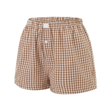 Women Y2k Pajamas Shorts | Stylish Summer Plaid Boxers