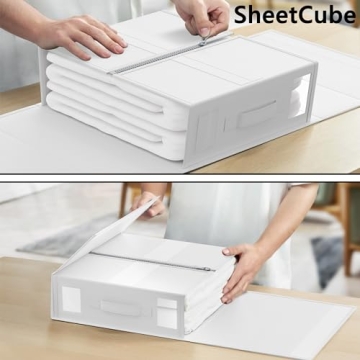 Effortless Linen Organization with SheetCube 6-Pack