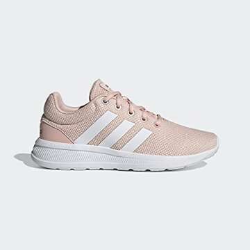 adidas Women's Lite Racer CLN 2.0 Running Shoe, Vapour Pink/White/Iron Metallic, 9.5