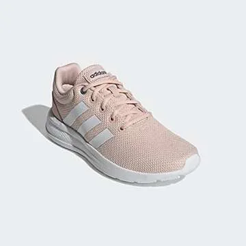 adidas Women's Lite Racer CLN 2.0 Running Shoe, Vapour Pink/White/Iron Metallic, 9.5