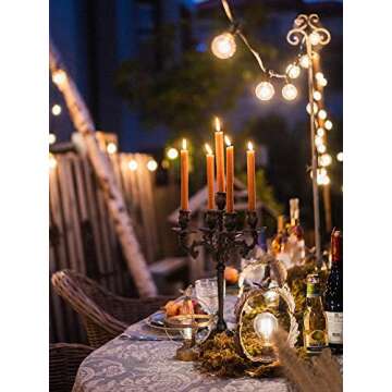 Olorvela Natural Beeswax Taper Candles for Elegant Decor