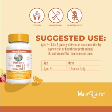 Vegan Vitamin D3 Gummies for Immune & Bone Health Support