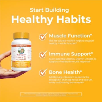 Vegan Vitamin D3 Gummies for Immune & Bone Health Support