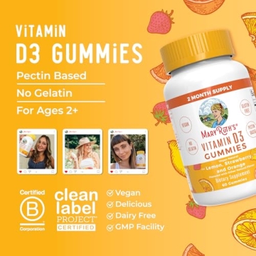 Vegan Vitamin D3 Gummies for Immune & Bone Health Support