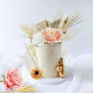 22 PCS Boho Cake Topper Flowers for Celebrations