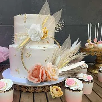 22 PCS Boho Cake Topper Flowers for Celebrations