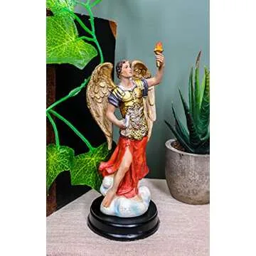 Ebros Archangel Saint Uriel Holy Spirit Torch Statue