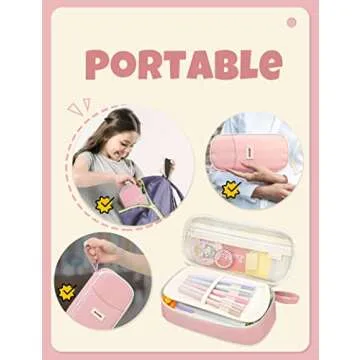 Cute and Durable SUNEE Pencil Case for Stylish Organization