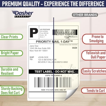 Premium Thermal Shipping Labels for Dymo 4XL
