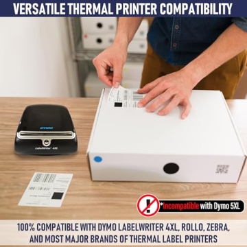 Premium Thermal Shipping Labels for Dymo 4XL