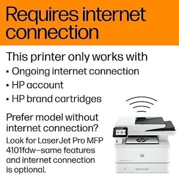 HP LaserJet Pro MFP 4101fdwe Multifunction Printer