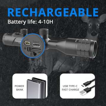 oneleaf.ai Commander NV400 Night Vision Rifle Scope