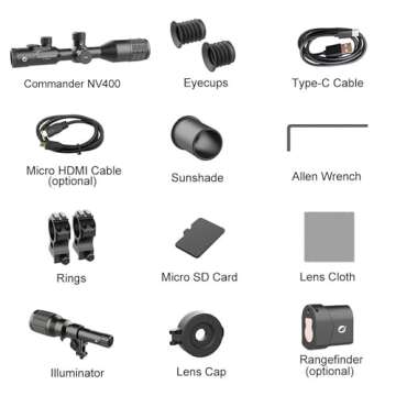 oneleaf.ai Commander NV400 Night Vision Rifle Scope