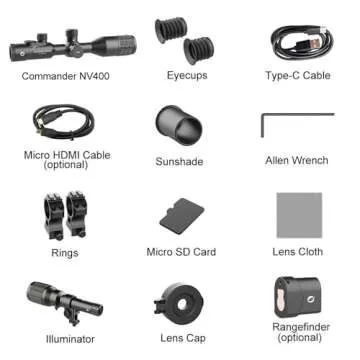 oneleaf.ai Commander NV400 Night Vision Rifle Scope