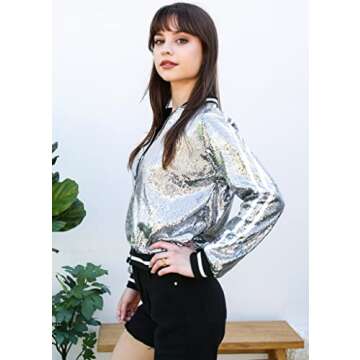 Stunning Anna-Kaci Sequin Bomber Jacket for Every Occasion