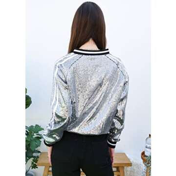 Stunning Anna-Kaci Sequin Bomber Jacket for Every Occasion