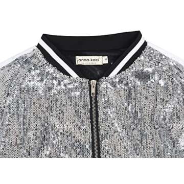 Stunning Anna-Kaci Sequin Bomber Jacket for Every Occasion