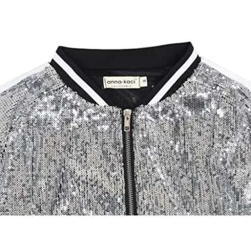 Stunning Anna-Kaci Sequin Bomber Jacket for Every Occasion