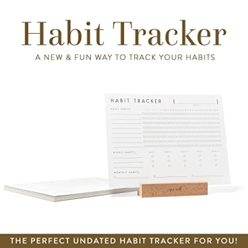 Habit Tracker Calendar for Year-Long Goal Setting