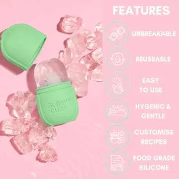 Glow Cube Ice Roller - Reusable Facial Tool for Radiant Skin