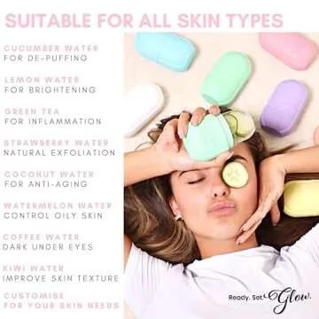 Glow Cube Ice Roller - Reusable Facial Tool for Radiant Skin