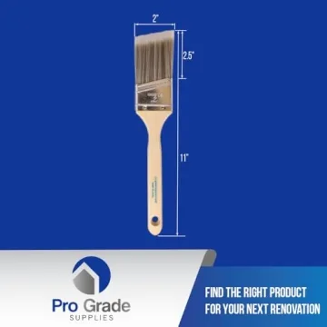 Pro Grade Paint Brush Set - Durable 2" Angle Brushes