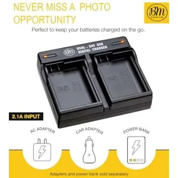 BM Premium EN-EL15C Battery Pack and Dual Charger for Nikon