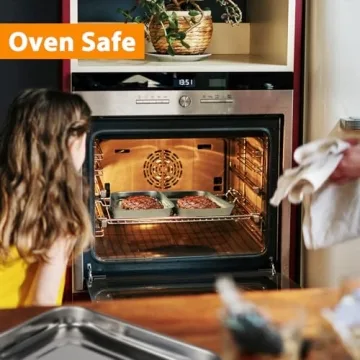 HULISEN Breading Pans: Set of 3 Stainless Steel Prep Trays