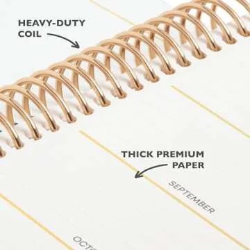 Blue Sky Livewell 2024-2025 Academic Year Weekly/Monthly Planner, 7" x 9", Multicolor Flexible Cover, Wirebound, Beck (150637)