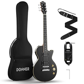 Donner DLP-124 Electric Guitar for Beginners with Accessories
