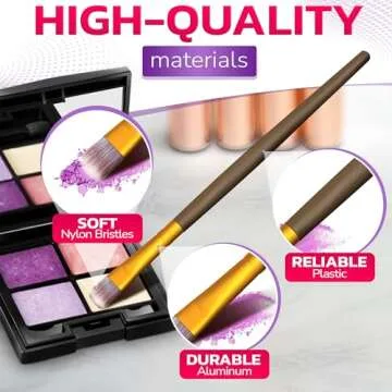 20Pcs Makeup Brush Set - Eyeliner Brush Blending Brush Makeup Brushes Set Liquid Blush Brush for Cheeks Eye Makeup Brush Concealer Brush - Foundation Brush Make Up Brushes Set