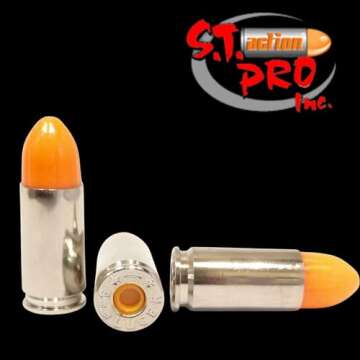 ST Action Pro 9mm Orange Safety Trainer Dummy Round 10 Rounds