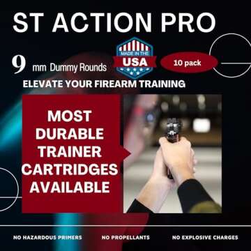 ST Action Pro 9mm Orange Safety Trainer Dummy Round 10 Rounds