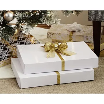Hallmark XLarge Gift Boxes - 12 Elegant White Boxes