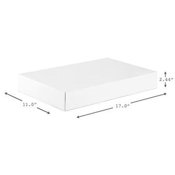 Hallmark XLarge Gift Boxes - 12 Elegant White Boxes
