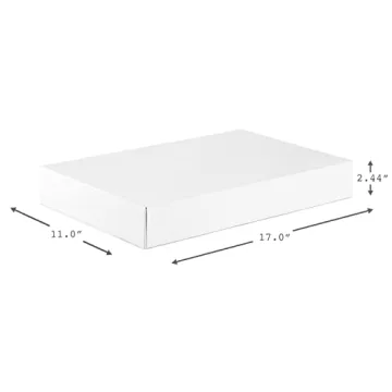 Hallmark XLarge Gift Boxes - 12 Elegant White Boxes