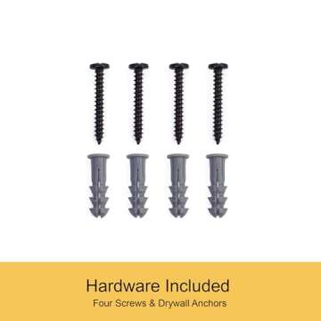 Kenney Adler Indoor/Outdoor Black Curtain Rod, Adjustable Curtain Rod for Windows 28 to 48 Inches, Outdoor Curtain Rod for Patio, Textured Pipe Industrial Curtain Rod