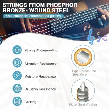 Zachary Bass Guitar Strings - 4 String Replacement Set