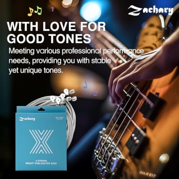 Zachary Bass Guitar Strings - 4 String Replacement Set