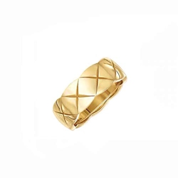 Shapes Studio Gold Ring 18k Gold Rings for Women, Wide Gold Silver Band, Stacking Rings, Gold Weddin...
