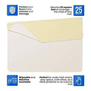 Super Jumbo Splat Mat - 60" Waterproof & Washable