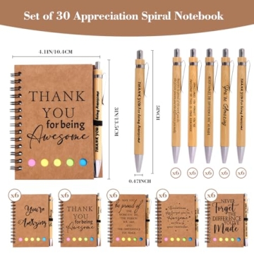 Inspirational Notebooks & Bamboo Pens for Employees