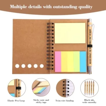 Inspirational Notebooks & Bamboo Pens for Employees