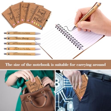 Inspirational Notebooks & Bamboo Pens for Employees