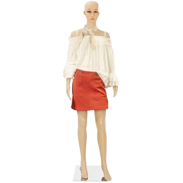 ZENY Female Mannequin Full Body, 68.9" Adjustable Mannequin Torso Dress Form with Metal Base, Realis...