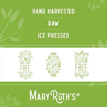 MaryRuth Organics Olive Oil | USDA Organic Extra Virgin Olive Oil | Ice Pressed Extra Virgin Olive Oil | Supports Digestive Health | High in Nutrients | Raw | Vegan | Non-GMO | Gluten Free | 12 Fl Oz