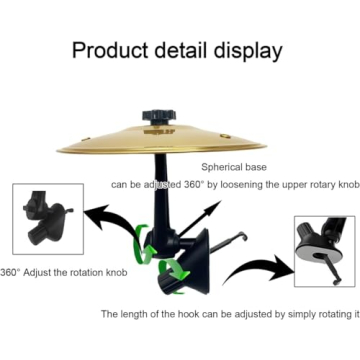 Car Cymbal Drum Air Vent - Mini Metal Crash Cymbal for Music Lovers