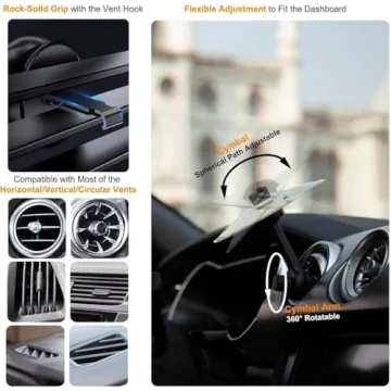 Car Cymbal Drum Air Vent Mini Musical Gadget for Cars