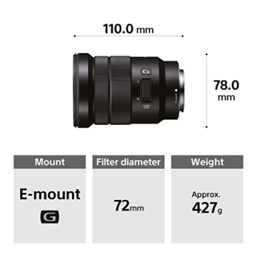 Sony SELP18105G E PZ 18-105mm F4 Lens for E-Mount