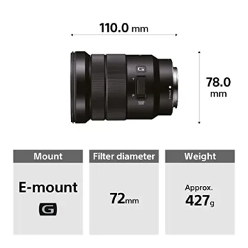 Sony SELP18105G E PZ 18-105mm F4 Lens for E-Mount